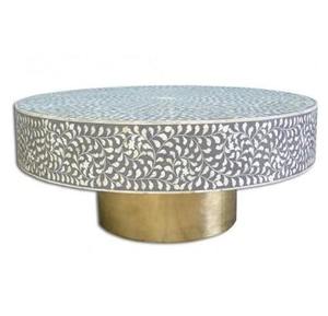 Fournisseur direct d'usine de tables basses en os incrusté d'inspiration artistique pour un salon haut de gamme, meubles classiques pour la maison à un prix raisonnable - Product Image 1