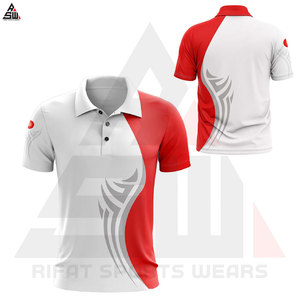เสื้อยืดผู้ชายไซส์ใหญ่ ผ้าฝ้ายใยไผ่คุณภาพสูง ระบายอากาศได้ดี พิมพ์ลายแบบซับลิเมชั่น ดีไซน์ปรับแต่งได้ แขนสั้น สีพื้น - Product Image 3