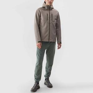 Chaqueta Softshell Impermeable para Hombre con Cuello Alto y Capucha, Tejido de Poliéster Grueso, Estilo Urbano, con Bolsillos - Product Image 6