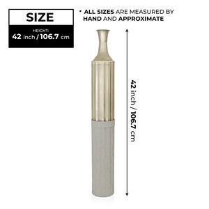 <b>Cylinder</b> Shape Metal Flower <b>Vase</b> in Sleek Modern Design Perfect for Elegant Home Decor Table Centerpiece and Floral Arrangement - Product Image 2