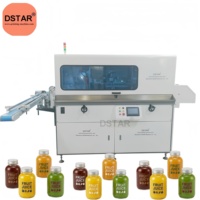 Máquina Automática de Serigrafía de 1 Color para Botellas de Plástico de Jugos/Bebidas con Control PLC