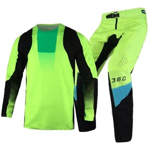 Ensemble de vêtements tactiques de motocross à manches courtes pour hommes, motif étoiles, polyester, séchage rapide, combinaison de course toutes saisons, kit adulte, ajustement flexible - Product Image 3