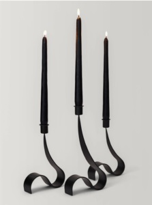 Bougeoir en métal support conique noir pour décor de table bougeoir de noël décor de mariage bougeoir support de lampe de thé - Product Image 3