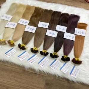 Precio de fábrica 100% Extensiones de cabello humano Cutícula saludable Cabello alineado Punta plana Cabello de color En stock Listo para enviar Genius weft - Product Image 3