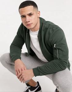 Punchin Sports hommes 100% coton hiver travail Style Bomber veste haute qualité support fermeture éclair poches latérales coupe-vent-vente en gros - Product Image 2