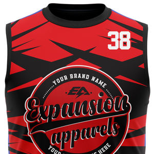 Débardeur de sport XL pour homme, séchage rapide, respirant, vêtements de sport, polyester, couleur unie, col en V, capuche, impression par sublimation - Product Image 4