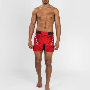 Venta al por mayor de pantalones cortos deportivos de MMA para hombres personalizados de alta calidad Kickboxing pantalones de lucha de boxeo patrón sólido ecológico - Product Image 5