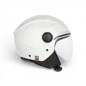 Casco de Motocicleta Acerbis Brezza Demi-Jet Homologado ECE 22-06 con Cierre de Liberación Rápida, Visera Doble, Forro de Espuma y Carcasa de PC - Product Image 2