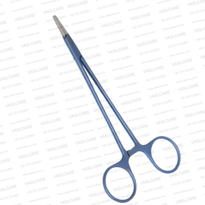 Porte-aiguille en titane Crile-Wood 6″ 15cm à mâchoires diamantées, instrument chirurgical de suture en plastique résistant à la corrosion par Vaslcare - Product Image 5