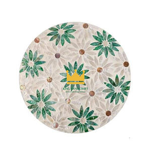 Cargadores naturales Cocina casera Comida de lujo Servir Madre de perla Bandeja Vietnam Manteles individuales Precio barato - Product Image 6