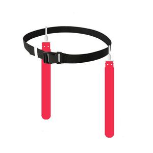 Drapeau réglable en PVC avec ceinture pour les jeunes enfants et les adultes, taille personnalisée en couleur pleine, ensemble de ceintures de drapeau de sport de rugby, de football et de soccer - Product Image 1