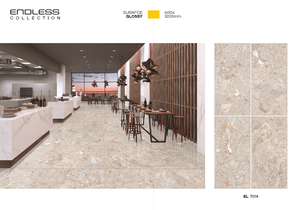 Carreau de sol en porcelaine 600x1200mm Carreaux de marbre en céramique fritté brillant pour le salon - Product Image 3