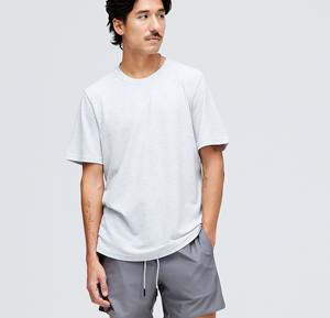 T-shirt à coupe boxy oversize tendance pour homme Épaule délavée lourde avec haut à col en O Style Streetwear - Product Image 3