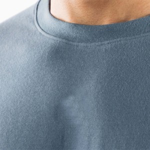 <b>High</b> Quality 100% Cotton Oversized Tshirt for <b>Men</b> Custom Design Drop Shoulder Cropped Boxy <b>Collar</b> Fitness Knitted Top Letter - Product Image 5