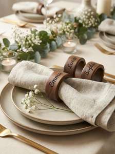 <b>Wooden</b> <b>napkin</b> <b>ring</b> with premium look handmade - indian crafted - top seller - Product Image 2