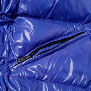 Veste d'hiver pour homme personnalisée 2025, en coton brillant, col montant, logo sur le devant, réversible, écologique, respirante - Product Image 4