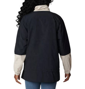 Chaqueta cortavientos para mujer al por mayor, chaqueta cortavientos personalizada para mujer, chaquetas impermeables de talla grande - Product Image 6