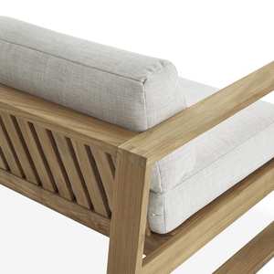 ชุดเฟอร์นิเจอร์ไม้สักกลางแจ้งสไตล์พักผ่อนทันสมัยสำหรับสวนโซฟาโต๊ะกาแฟลานชายหาดโรงแรมวิลล่าสวนสาธารณะและลาน - Product Image 6