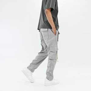 2024 été nouveau pantalon Cargo multi-poches personnalisé élastique grande taille pantalons et pantalons pour hommes pantalon cargo - Product Image 5