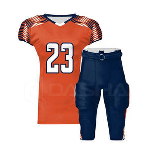 เสื้อเจอร์ซีย์ฟุตบอลอเมริกันพิมพ์ซับลิเมชันขนาดใหญ่พิเศษสำหรับเด็กและเยาวชนชุดทีม - Product Image 5