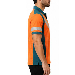 Camisetas Polo de Trabajo de Poliéster Transpirable de Alta Visibilidad Industrial para Hombre, Diseñadas para el Uso Diario del Personal de Fábrica y Construcción - Product Image 4