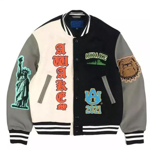 Diseño personalizado de los hombres de béisbol Letterman Varsity Bomber Jacket Top Trending Heated mangas de cuero Chenille para invierno alto - Product Image 6