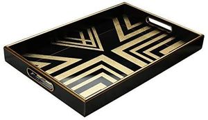 Bandeja DE SERVICIO DE MDF de primera calidad hecha a mano con bordes grabados diseñados para casas de lujo, villas y negocios de catering - Product Image 5