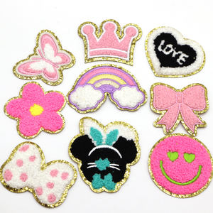 Patch brodé en chenille tissé avec logo 3D personnalisé en gros - Product Image 2