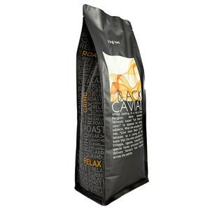 กําหนดเองพิมพ์ถุงซิปด้านล่างแบนย่อยสลายได้ทางชีวภาพถุงชากาแฟบรรจุภัณฑ์พร้อมวาล์ว - Product Image 5