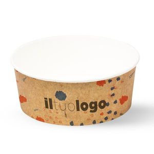 Tazones de Papel Personalizados Blancos/Havana de 1300 ml y 185 mm - Product Image 4