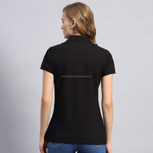 เสื้อโปโลผู้หญิง Fit2Fight แบบสลิม สีขาว สไตล์กีฬา แขนสั้น ปกพับได้  รับสกรีนโลโก้ตามสั่ง - Product Image 2