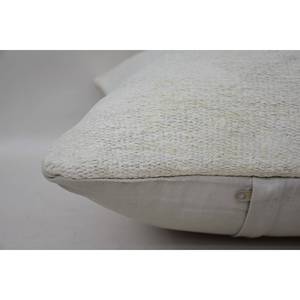 Beige 16x16 Inch Woven Wool <b>Pillow</b> Rustic Kantha Pattern Vintage Geometric Square Design Eco Friendly Non-Slip Removable - Product Image 4