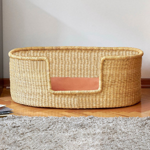 เตียงหญ้าทะเลสานด้วยมือสำหรับสุนัขแมว - Product Image 3