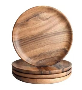 Assiettes de service en bois d'acacia planches de service durables, élégantes et écologiques pour toutes les occasions disponibles large gamme d'assiettes - Product Image 5