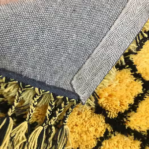 Vente en gros de tapis Jacquard sur mesure Tapis à poils longs super doux pour les fournitures de salon - Product Image 2