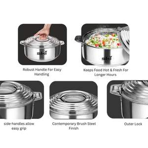 Vente de qualité supérieure ustensiles de cuisine ménagers isolés chauds et froids ensemble de casseroles en acier inoxydable étanche 1000ml - Product Image 2