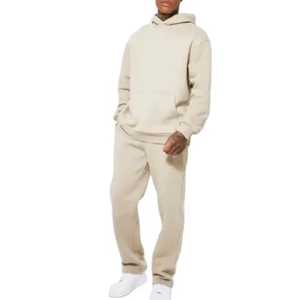 <b>Mens</b> Premium Quality 100% Cotton Fleece Tracksuit Breathable Hoodie and Jogger Set Oversized Winter <b>Men's</b> <b>Clothing</b> - Product Image 6