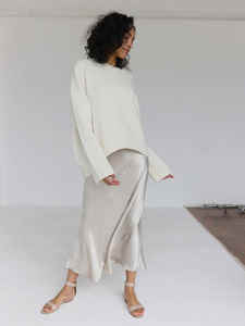 Pull à col rond ample pour femmes de haute qualité tricots respirants dans des vêtements d'hiver épais de style automne chaud - Product Image 2