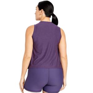 Haute qualité abordable femmes coupe ample débardeur sans manches léger séchage rapide 100% polyester débardeur pour les femmes - Product Image 4