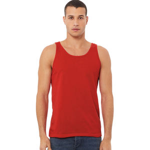 Camisetas sin mangas unisex de algodón peinado y hilado en anillo Airlume Diseña tu propia marca Stringer Gym Singlet Camisetas sin mangas con estampado personalizado - Product Image 3