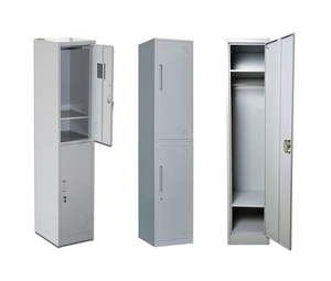 Armario Metálico Alto de Una Puerta con Barra para Colgar y Estantes, Armario de Acero de 71 Pulgadas con Cerradura, Armario de Almacenamiento Delgado - Product Image 5
