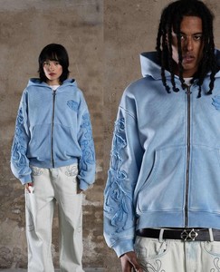 Sudadera con Capucha de Moda Urbana para Hombre, Estilo Hip Hop, con Pedrería, 100% Algodón, Sudadera Brillante de Invierno, Venta al por Mayor - Product Image 2