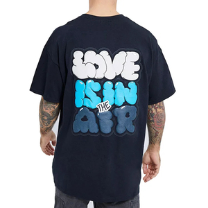 Nouveauté T-shirts pour hommes avec impression en relief personnalisée, qualité supérieure, nouveau design, style moderne, service OEM, T-shirts avec impression en relief - Product Image 6