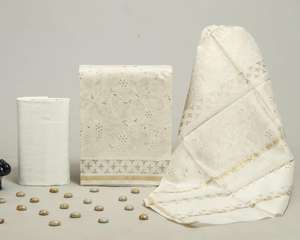 Tela de Algodón Brocado Abstracto Tejido Brillante para Vestidos, Material Étnico Multicolor Vibrante Sin Coser, Venta al por Mayor para Niñas Indias - Product Image 5