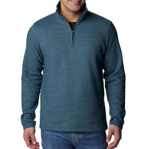 2026 New Design Custom Solid Color Winter Sweatshirt Half Zipper Fleece <b>Sherpa</b> Pullover Sweatshirt for Men OEM Serviced - Product Image 1