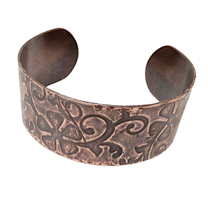 2026 Europe women jewelry Jewelry Best Brand Hammered Cuff for Women Healing Handmade Bracelet Hammered <b>Copper</b> Rose gold - Product Image 5