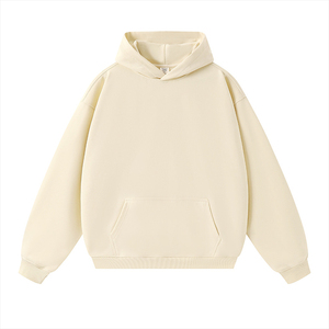 เสื้อมีฮู้ดผ้าเทอร์รี่สวมหัวปรับแต่งได้สไตล์สตรีทสีสดใสเปิดไหล่ตกดีไซน์เรียบทันสมัยสำหรับฤดูหนาว - Product Image 3