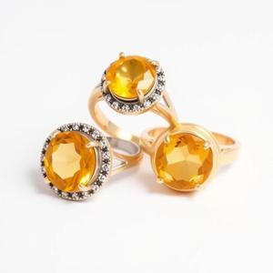 Bijoux en argent Bague de fiançailles faite à la main Bijoux en argent sterling 925 Bagues en pierres précieuses CZ pour femme - Product Image 1