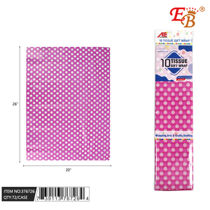 20\"x26\" Hot <b>Pink</b> Dotted <b>Tissue</b> <b>Paper</b> 10PC Set 72PCS/CS for <b>Paper</b> Crafts - Product Image 1