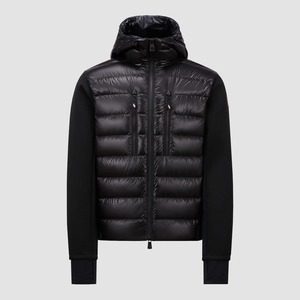 Veste matelassée en toile à capuche personnalisée hiver hommes décontracté écologique respirant séchage rapide - Product Image 1